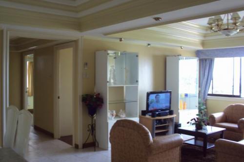 View of hallway & Living