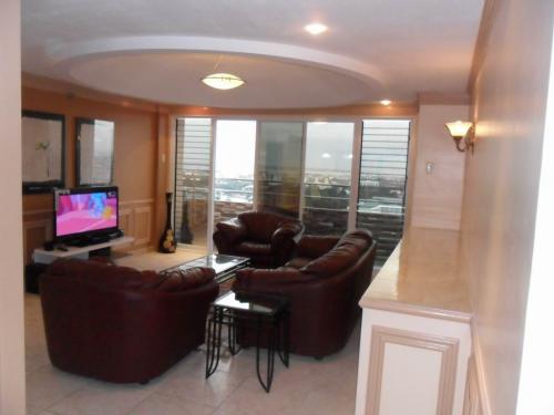 view of living and Balcony