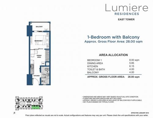 1Br with Balcony