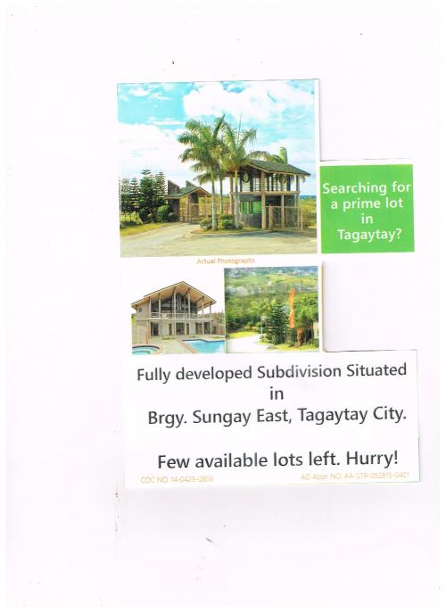 FOR SALE: Lot / Land / Farm Cavite 2