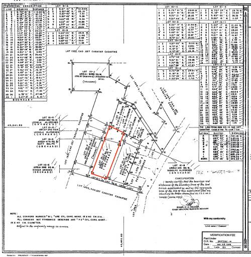 Lot plan