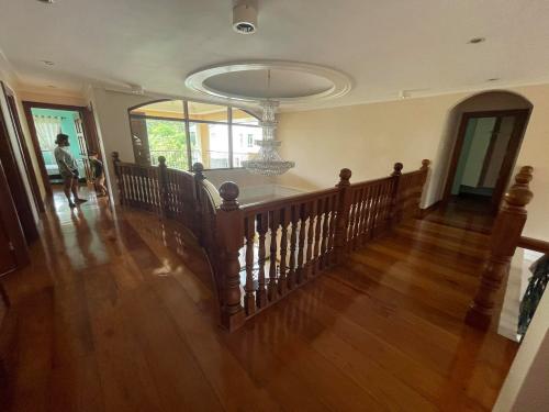 Second floor hallway and family room