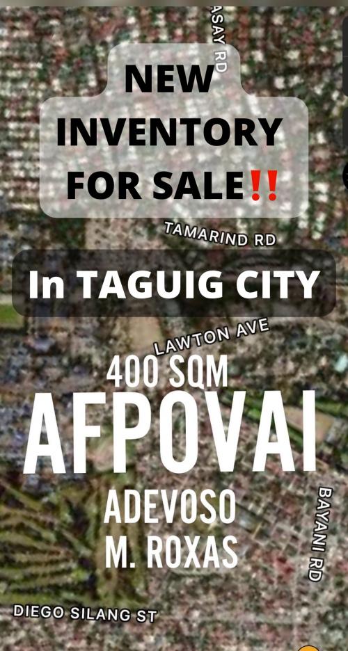 FOR SALE: Lot / Land / Farm Rizal > Taguig