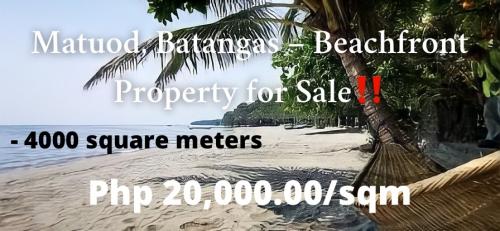 FOR SALE: Beach / Resort Batangas