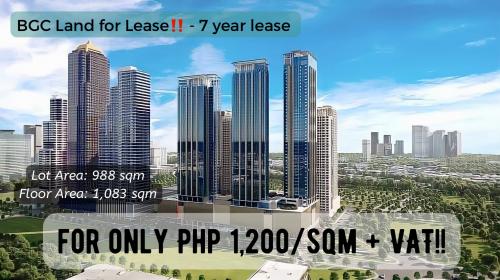 FOR RENT / LEASE: Lot / Land / Farm Rizal > Taguig