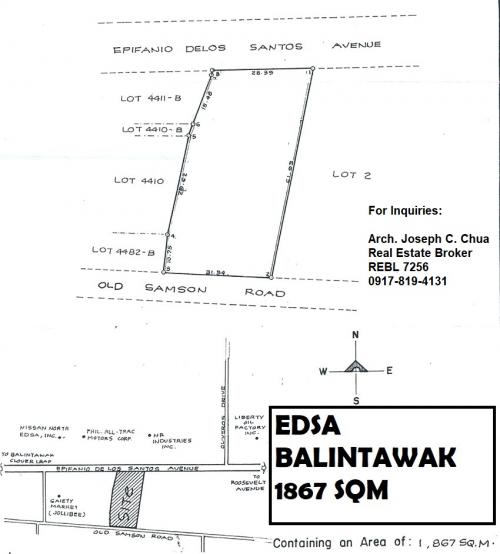 EDSA Balintawak Commercial lot for sale