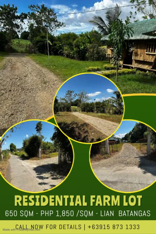 FOR SALE: Lot / Land / Farm Batangas