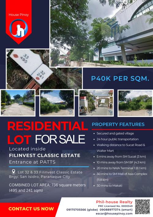 FOR SALE: Lot / Land / Farm Manila Metropolitan Area > Paranaque