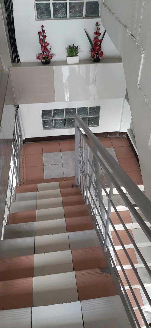 Typical stairs leading to upper floors