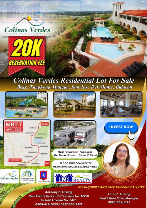 Colinas Verdes 168sqm. Residential Lot For Sale in Bulacan