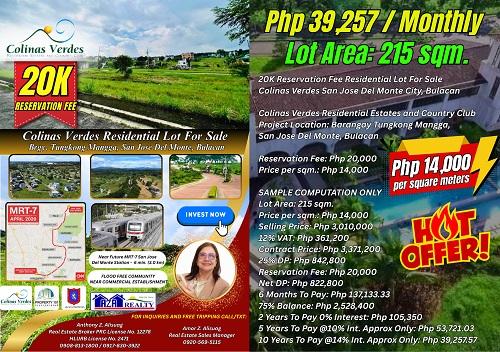 Colinas Verdes SJDM Bulacan Lot for Sale – Secure Your Dream Property