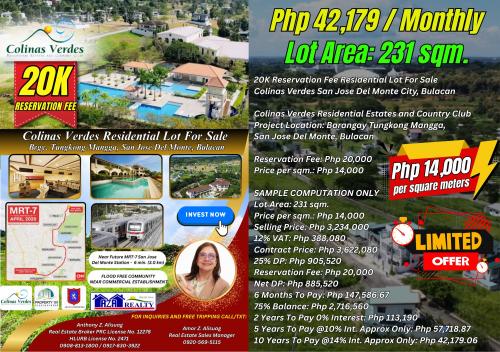  Residential Lot in Colinas Verdes San Jose Del Monte Bulacan
