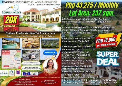 Build Your Dream Home in Colinas Verdes San Jose Del Monte Bulacan