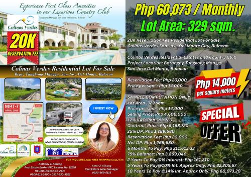 Build in Colinas Verdes SJDM – Lot for Sale Today