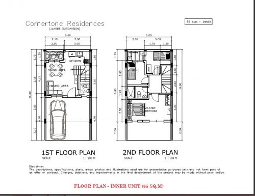 Floor Plan for Inner Unit Price at 2.6M,
