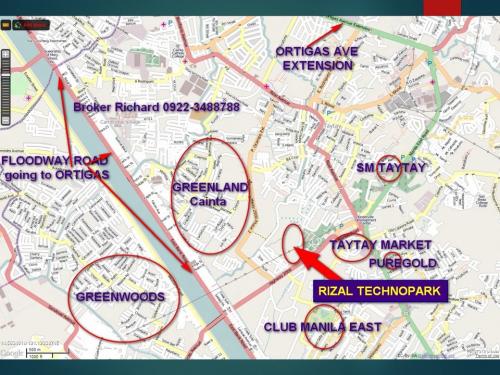 Rizal Technopark Taytay lots for sale MAP