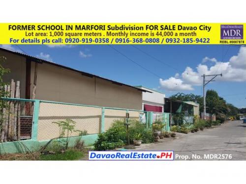 MARFORI FORMER SCHOOL BUILDING FOR SALE Property no. MDR2576 - Davao, Davao del Sur