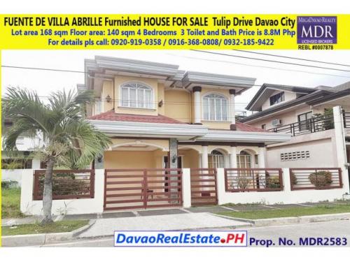 FUENTE DE VILLA ABRILLE FURNISHED HOUSE AND LOT MDR2583 - Davao, Davao del Sur