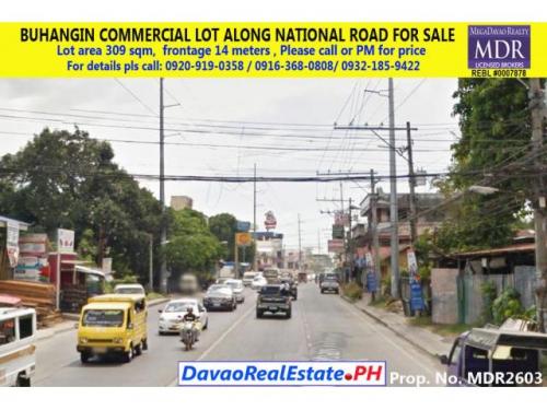 BUHANGIN ROAD PRIME COMMERCIAL LOT FOR SALE Property no. MDR2603 - Davao, Davao del Sur