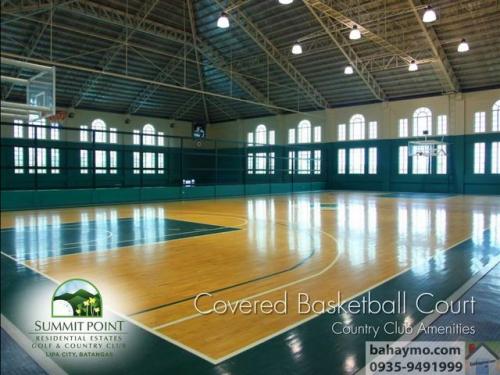 covered basketball court at the brookside at summit point lipa