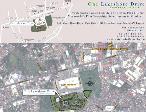 One Lakeshore Drive at Davao Park District Sitemap Location