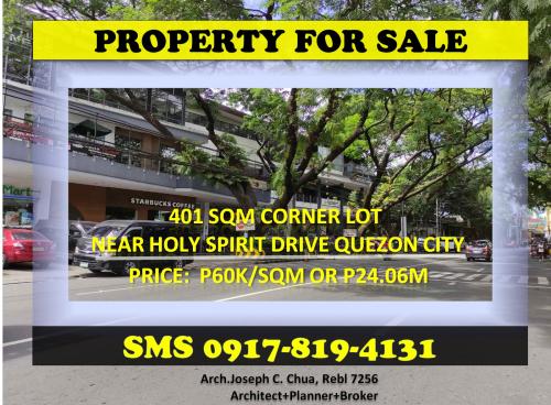 Holy Spirit Quezon City lot for sale