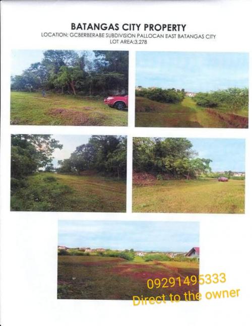 FOR SALE: Lot / Land / Farm Batangas > Batangas City