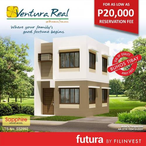 Model unit: (SAPPHIRE) RFO PH1 BLK7 LOT47 LOT ATEA: 88 sqm TCP: Php 4,489,400 Reservation: Php 20,000? Monthly Amort Dp(6 Months): Php 71,490  Monthly Amort (20 years): Php 32,549.67?  Note: Computed in 7.5% interest rate. Depending on bank financing rate